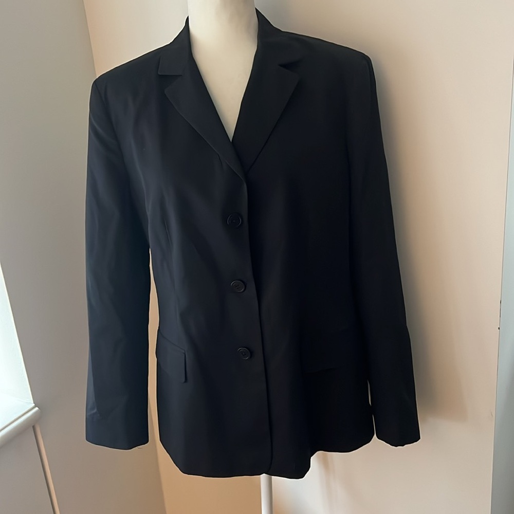 Brooks Brothers Black Cotton Twill blazer